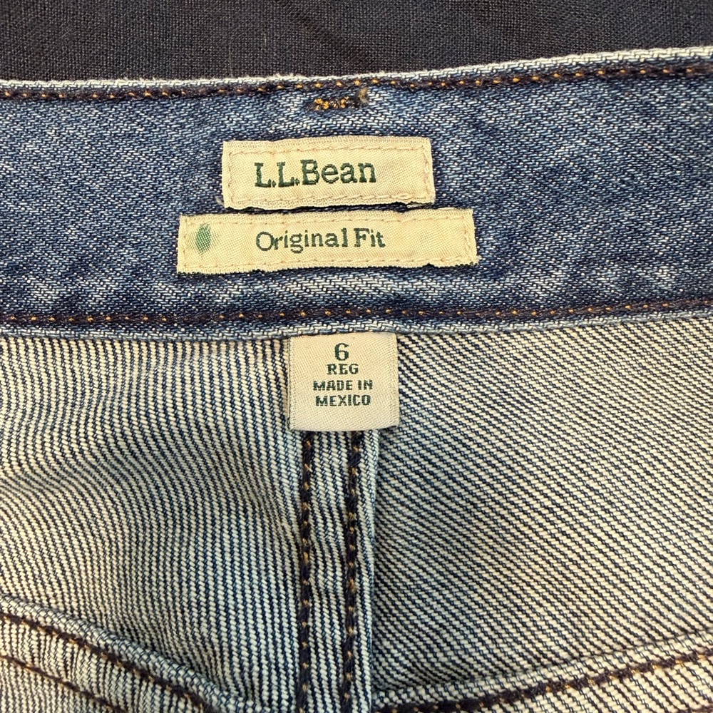 Vintage L.L. Bean Women Blue Jeans - Original Fit, Size 6